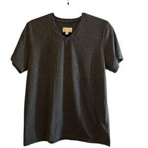 DAPPER BOI HEATHER GREY COTTON SHORT SLEEVE TSHIRT VNECK SIZE MEDIUM SOFT COMFY